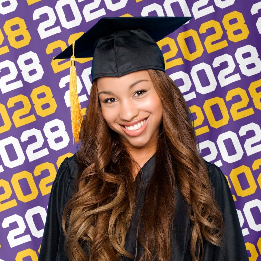 Hintergrund für den lila und Gold-Abschluss Wandteppich