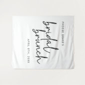 Hintergrund für den Minimalistischen Bridal-Brunch Wandteppich (Vorderseite (Horizontal))