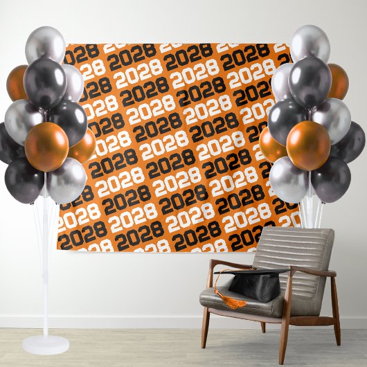 Hintergrund für den Orange- und Black Class Year-A Wandteppich