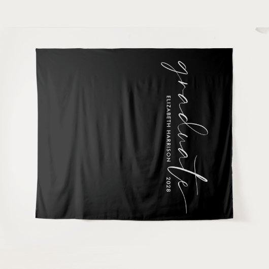 Hintergrund für den schwarzen Abschluss mit weißem Wandteppich (Vorderseite (Horizontal))