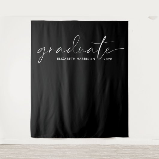 Hintergrund für den schwarzen Abschluss mit weißem Wandteppich (Vorderseite)