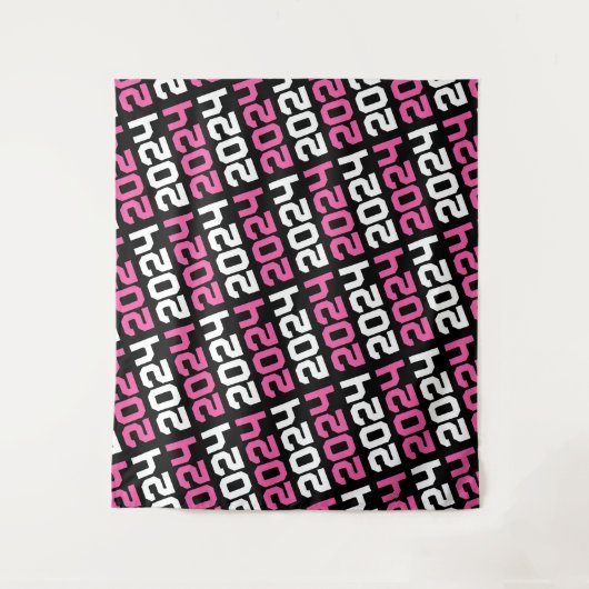 Hintergrund für den Schwarzweiß-Rosa-Abschluss Wandteppich (Vorderseite)