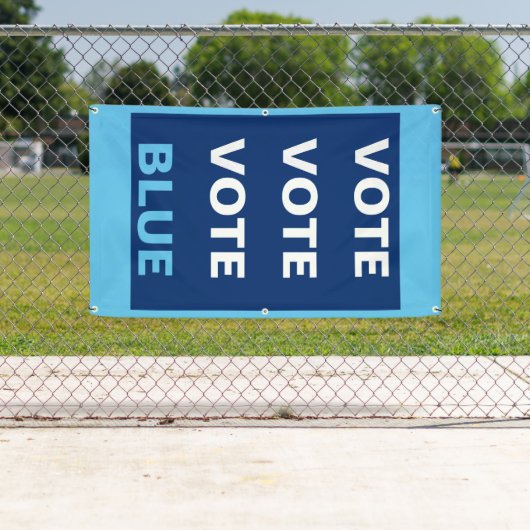 Hintergrund für die Abstimmung mit der Blue Democr Banner (Insitu)