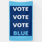 Hintergrund für die Abstimmung mit der Blue Democr Banner (Vertikal)
