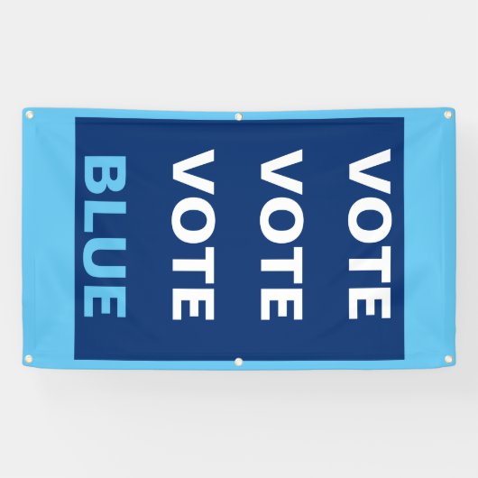 Hintergrund für die Abstimmung mit der Blue Democr Banner (Horizontal)