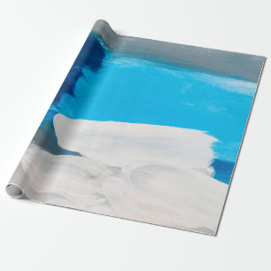 Hintergrund für die Abstrakte Malerei in Blau, Gra Geschenkpapier