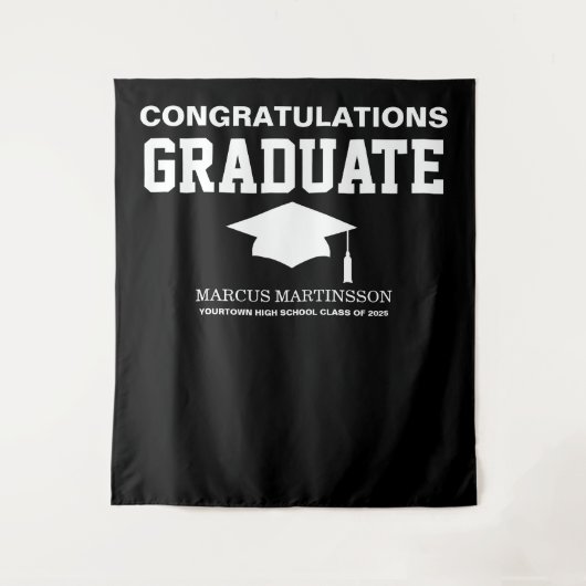 Hintergrund für die Ankündigung von Black 3 Foto A Wandteppich (Vorderseite)