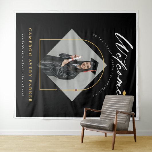 Hintergrund für die Arch Tassels Foto Abschluss-Be Wandteppich (Beispiel (Horizontal))