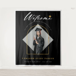 Hintergrund für die Arch Tassels Foto Abschluss-Be Wandteppich