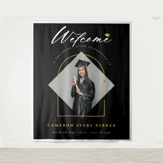 Hintergrund für die Arch Tassels Foto Abschluss-Be Wandteppich (Vorderseite)