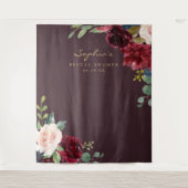 Hintergrund für die Dekoration des Brautparty von  Wandteppich (Vorderseite)