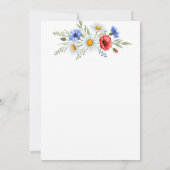 Hintergrund für die Einladung von Whimsical Wildbl (Rückseite)