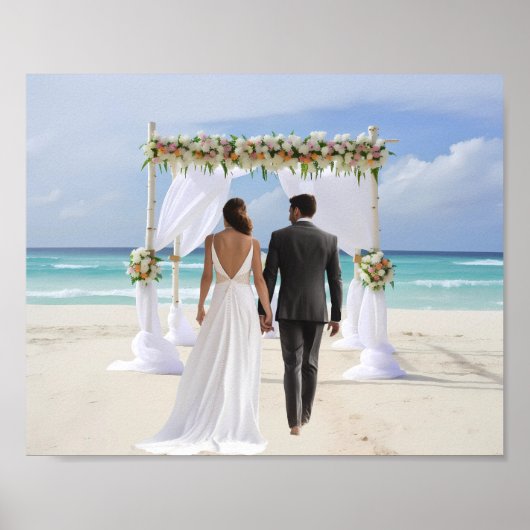 Hintergrund für die Fotografie von Wedding Arch Be Poster (Vorne)