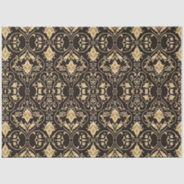 Hintergrund für die Gestaltung von Gold-Schwarz-De Seidenpapier