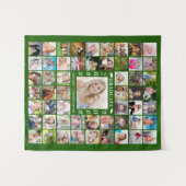 Hintergrund für die grüne Collage des Graduation P Wandteppich (Vorderseite (Horizontal))