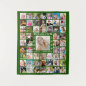 Hintergrund für die grüne Collage des Graduation P Wandteppich (Vorderseite)