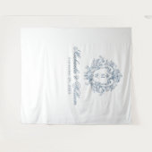 Hintergrund für die Hochzeit des Vintagen Regency  Wandteppich (Vorderseite (Horizontal))