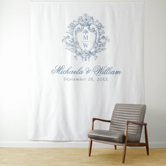 Hintergrund für die Hochzeit des Vintagen Regency  Wandteppich (Beispiel)