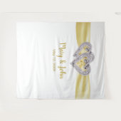 Hintergrund für die Hochzeit von Diamond Hearts, G Wandteppich (Vorderseite (Horizontal))