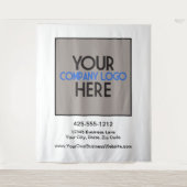 Hintergrund für die Logo-Show "Custom Company Busi Wandteppich (Vorderseite)