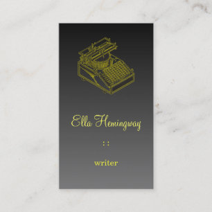 Hintergrund für die Schriftmaschine Visitenkarte