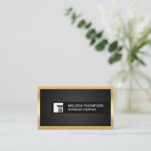 Hintergrund für die schwarze Verschalung | Gold-Me Visitenkarte (Stehend Vorderseite)