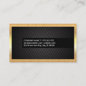 Hintergrund für die schwarze Verschalung | Gold-Me Visitenkarte (Rückseite)