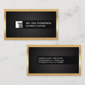 Hintergrund für die schwarze Verschalung | Gold-Me Visitenkarte (Vorne/Hinten)