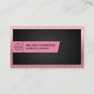 Hintergrund für die schwarze Verschalung Rosa Me Visitenkarte