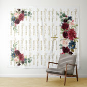 Hintergrund für die Taufe im Burgund Wandteppich (Beispiel (Horizontal))