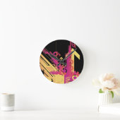 Hintergrund für die technische Hälfte 7 Runde Wanduhr (Zuhause)