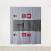 Hintergrund für die Verengung von isoliertem Asyl Wandteppich (Vorderseite)