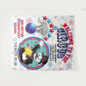 Hintergrund für die Werbung im Zirkus Wandteppich (Vorderseite (Horizontal))