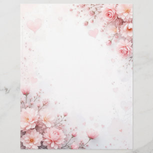 Hintergrund für ein Papierschreiben für Valentin Briefbogen