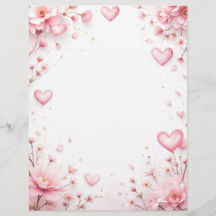 Hintergrund für ein Papierschreiben für Valentin Briefbogen