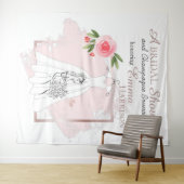 Hintergrund für elegantes Brautparty/Foto Wandteppich (Beispiel (Horizontal))