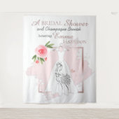 Hintergrund für elegantes Brautparty/Foto Wandteppich (Vorderseite)