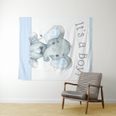 Hintergrund für Elephant Baby Shower Wandteppich (Beispiel (Horizontal))