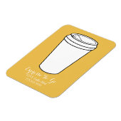 Hintergrund für Espresso To Go Business Magnet (Linke Seite)