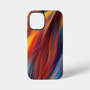 Hintergrund für farbenfrohe Pelzfelle-68454 iPhone 12 Mini Hülle