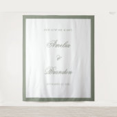 Hintergrund für feierliche Hochzeiten im klassisch Wandteppich (Vorderseite)