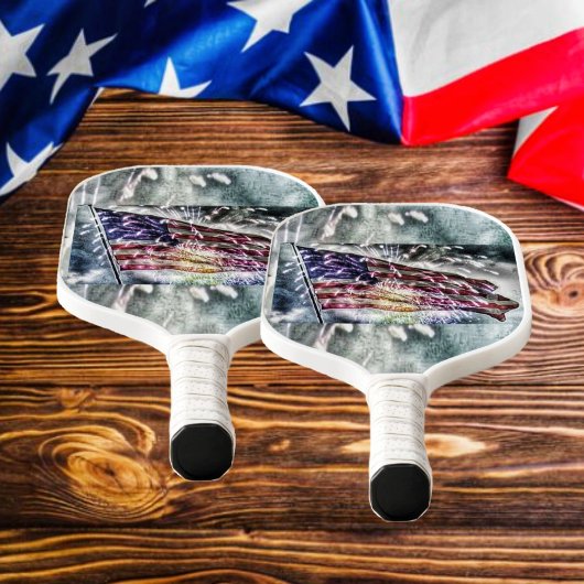 Hintergrund für Feuerwerke II Pickleball Schläger