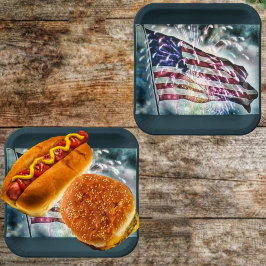 Hintergrund für Feuerwerke  Pappteller