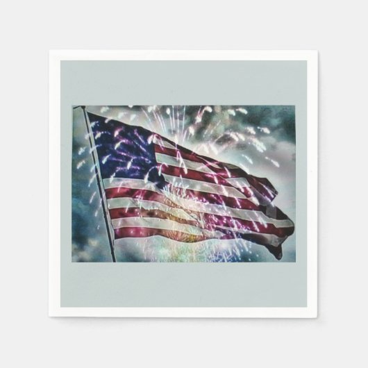 Hintergrund für Feuerwerke Serviette (Vorderseite)