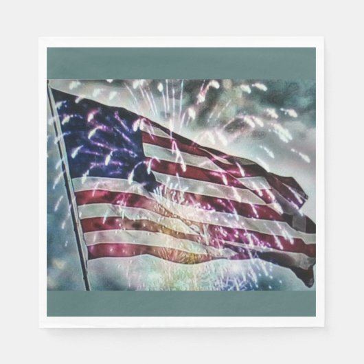 Hintergrund für Feuerwerke Serviette (Vorderseite)