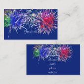 Hintergrund für Feuerwerke Visitenkarte (Vorne/Hinten)