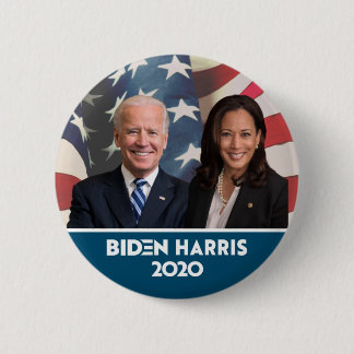 Hintergrund für Flaggen Joe Biden Kamala Harris 20 Button
