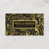 Hintergrund für flüssiges Gold-Muster Visitenkarte (Vorderseite)