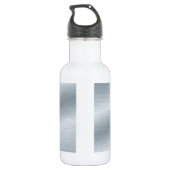 Hintergrund für gebürstetes Silber Trinkflasche (Rückseite)