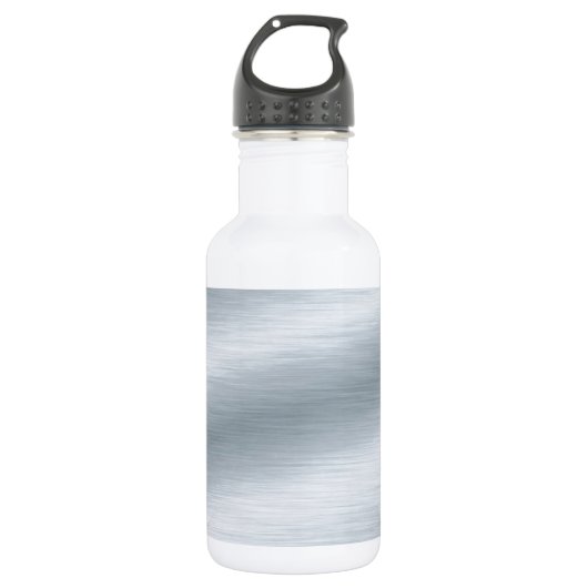 Hintergrund für gebürstetes Silber Trinkflasche (Vorderseite)